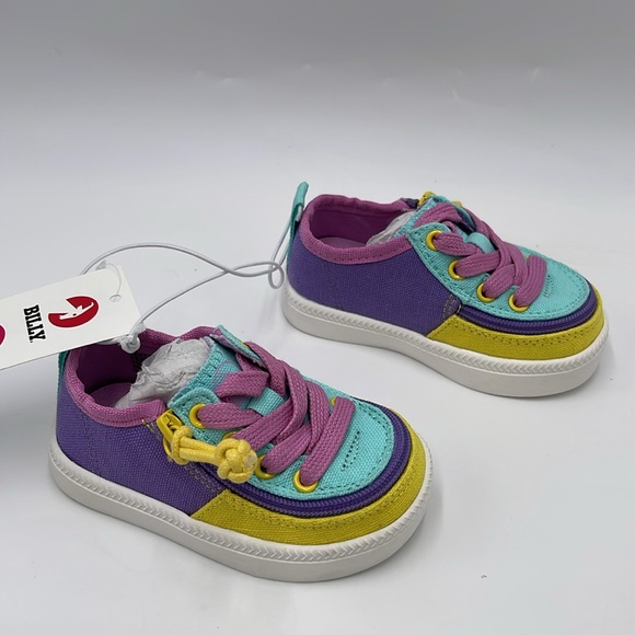 NWT BILLY Footwear Girls’ Haring Colorblock Zipper Sneakers - Size 5 - Picture 3 of 10